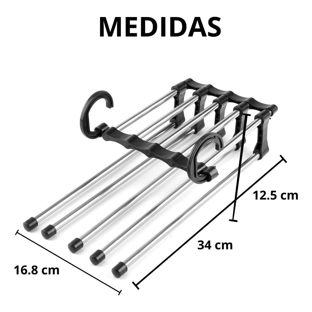 Perchas para Pantalones 5 en 1 — Más Orden en el Placard