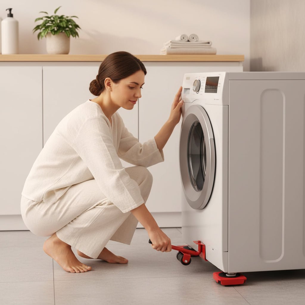 Kit de soportes para mover heladeras, lavarropas y muebles — Menos esfuerzo al reorganizar